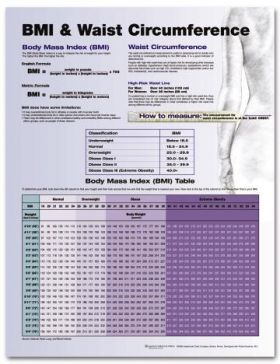 BMI and Waist Circumference Chart